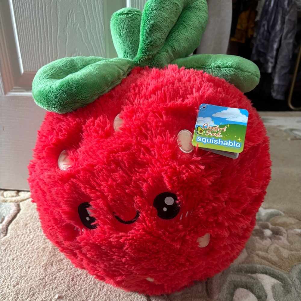Large Comfort Food Strawberry Squishable. NWT.